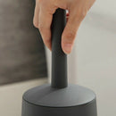 Toilet Brushes and Holders Toilet Bowl Brush with Holder Black for Bathroom M1D4