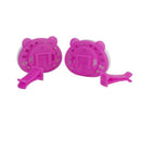 2 pcs Air Fresheners Panda Car Perfume with Two Clips (Pink)