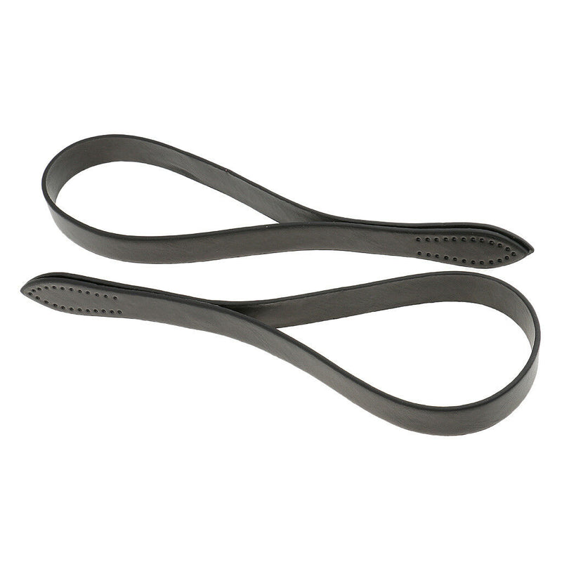 2pcs Black PU Leather Handle Shoulder Bags Handbag Straps Replacement 60cm