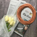 Lace strap lanyard leather natural natural color 2 mm L6E8