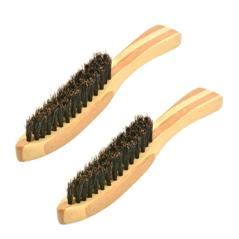 2Pcs Beard Brush for Men'S Mustache Shaving Comb Face Massage Facial Hair C D3F3