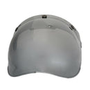 Motorcycle Flip UP Down Plastic Helmet Open Face Shield Visor Lens+Base