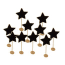 10 x Mini Star Wood Chalkboard Blackboard Message Table Number Wedding Decor