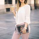 DIY Wolf Special Shaped Diamond Painting Women Wristlet Bag Zipper Wallet