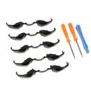5Pieces Replacement Black LB RB Triggers Bumpers with T8 T6 Screwdriver Plastic