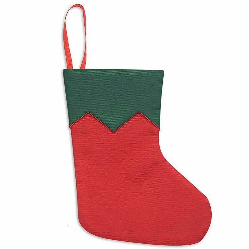12 packs of 7 inch twill mini Christmas stockings gift card holder, small r H3F7