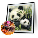 5D Diamond Panda Love Painting DIY Cross Stitch Needlework Craft Home Decor