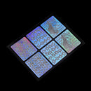 24Pcs/set Hollow Nail Art Manicure Stickers Nail PVC Decals Template Stamping .