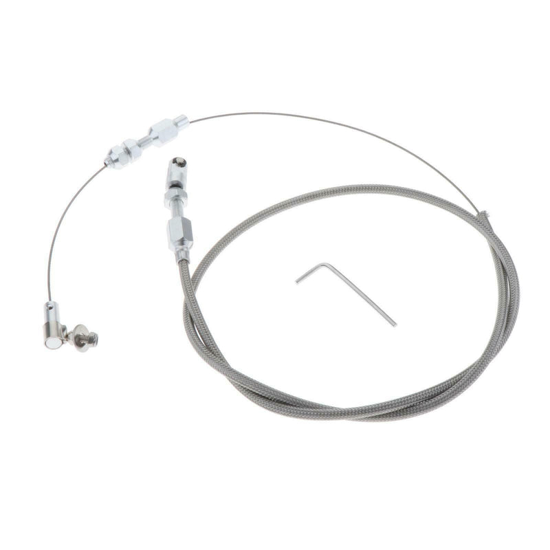 56" STAINLESS STEEL THROTTLE CABLE BLACK 36" HOUSING for LS1 4.8l 5.3l 5.7l