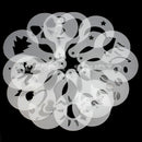 Chic 16x Coffee Machine Barista Stencils Template Strew Pad Spray Print Plastic