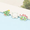 8pcs Christmas Brooch Pins for Women, Multi-Colored Ally Crystal Enamel Jewelry