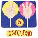 1 Pack non-woven felt finger numbers for kids learning digital teaching toys â„–[