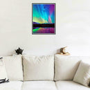 40*30cm 5D DIY Full Drill Diamond Painting Aurora Scenery Embroidery Decor P9S3