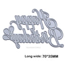 Birthday DIY Metal Scrapbook Craft Embroidery Cutting Die hv2n