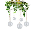 12Pcs 80MM Hanging Tealight Holder Glass Globes Terrarium Wedding Candle Ho