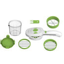 5 in 1 Magic Nicer Quick Stainless Steel Vegetable Dicer Chopper 5 in 1 MultJ6T2