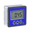 Magnetic Digital Protractor Inclinometer Level Box Angle Finder Box Gauge (Blue)