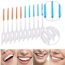 80pcs/Box Elastic massage the gums between the teeth brushing teeth brushin H7L6