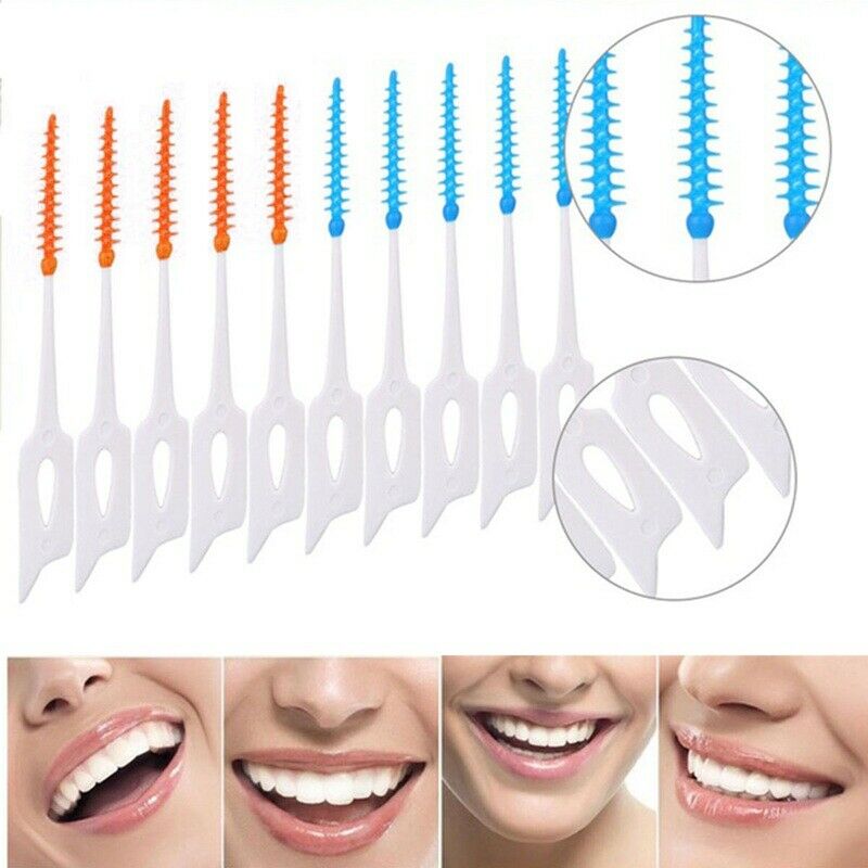 80pcs/Box Elastic massage the gums between the teeth brushing teeth brushin H7L6