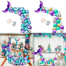 44PCS Mermaid Tail Balloon Arch Set Baby Shower Kids Happy Birthday Party D N7N3