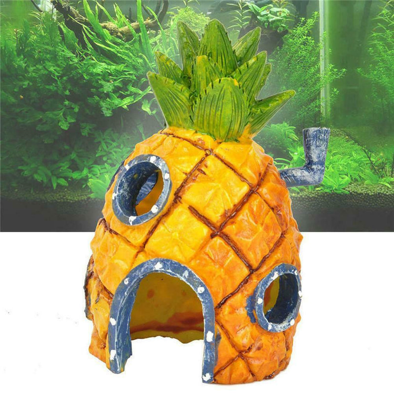 Cute Pineapple Aquatic Animals House Home Fish Tank Aquarium Ornaments