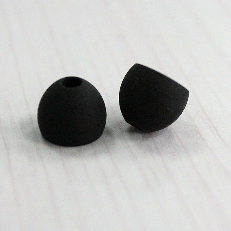6 x Black In Ear Bud Head Phones Gel Tip Covers Small Medium Large Z