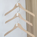 30pcs Plastic Wardrobe Space-saving Stack Hanger Hooks Coat Closet Hanger Ra3C
