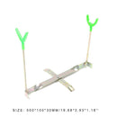 Dual Head Foldable Ice Fishing Rod Pod Stand Holder Rack Bracket Support