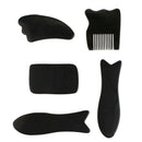 5pcs-Gua Sha Acupuncture Massage Tool Chinese Natural Scraping Tools Set