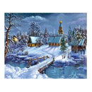Christmas Night 5D Diamond Painting Embroidery DIY Cross Stitch Kit Home Wa O9O6