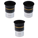 3Pc 1.25" Plossl PL Eyepiece Fully HD Coated Lens for Astronomical Telescope .