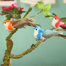 12pcs DIY Simulated Birds with Clip Artificial Colorful Feather Home Decor
