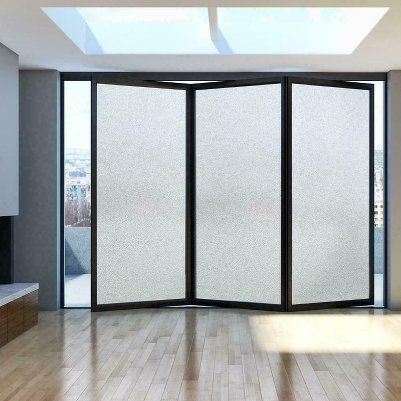 1* Roll Removable Window Frosted Glass Stickers Bathroom Film Privacy B8H2