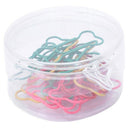 Metal Paper Clips 24 Pieces in PVC Box Bone Z7B8