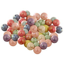 92pcs Assorted Round Acrylic Spacer Beads for Jewelry Making Beading 10mm