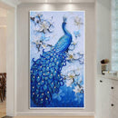 Peacock Shaped Diamond Painting for Kids Beginners Embroidery Cross Stitch Home