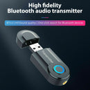 Bluetooth Audio Transmitter Wireless Stereo Music Adapter USB For TV PC Speaker