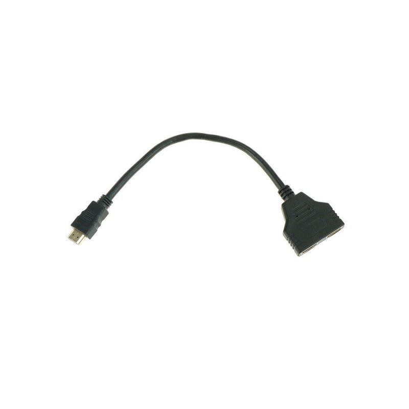 1080P 2Port HDMI Splitter 1in 2 Out Male to Female Adapter Converter Video Cab Z