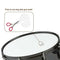Drum Dampeners 20 Pieces Clear Damper Gel Pads Non-Toxic Soft Drum Damper T