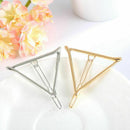 Minimalist Geometric e-Shape Hair Clip,Dainty Hollow alloy Hairpin Clamps A Y2B6