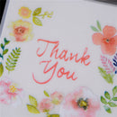 100X Thank You Flower Self Adhesive DIY Cookie Christmas Gift Bags 10cm*10cm FT