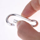 5Pcs Aluminum Screw Lock Carabiner Snap Hook Clip Camping Hiking Outdoor