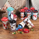 Christmas Large Capacity Candy Tin Box Iron Storage Can Children Gift Boxes