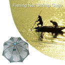 Fishing Net Shrimp Cage Nylon Foldable Fish Trap Net (White 8 Holes)