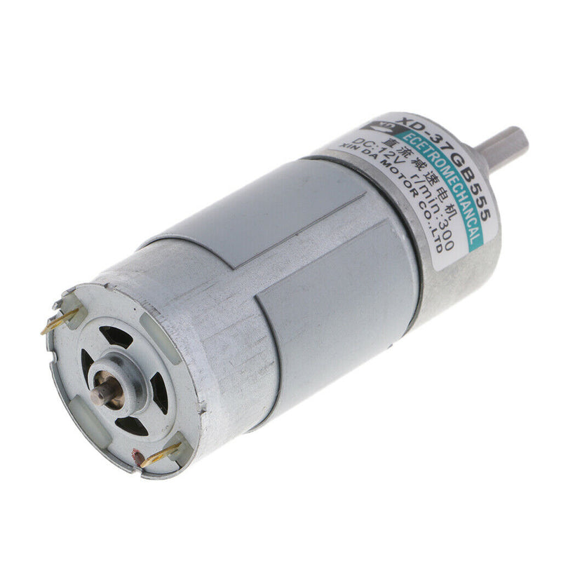 MagiDeal 15W 300RPM Micro Brush DC Motor 12V CW/CCW Brushed Geared Motor
