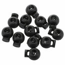 12 Pcs 4.3mm Diameter Plastic Spring Loaded Plastic Round Toggle Stopper Co J7A5