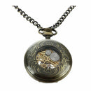 Pocket Watches Pocket Skeleton Mechanical Movement Pocket Watch Unisex L9L1