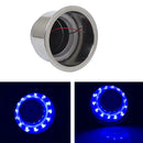 Recessed LED Stainless Steel Cup Drink Can Holder for Car Marine RV (Blue)