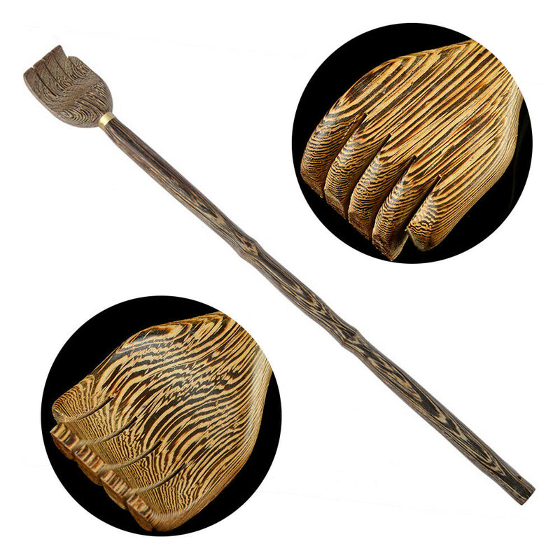 45CM 1pc Wooden Back Scratcher Scraper Massager Don't ask for help massage Tool