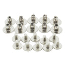 10 Sets Screw Metal Rivet Stud Leather Crafts Chicago Nail for Bookbindings